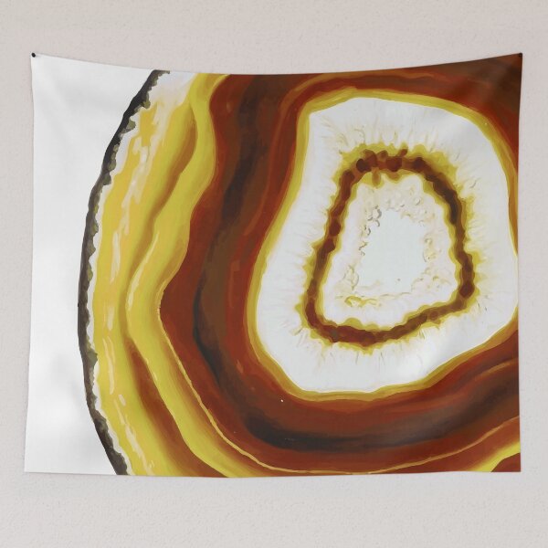 Item preview, Yellow agate slice designed and sold by AlexGolyakov.