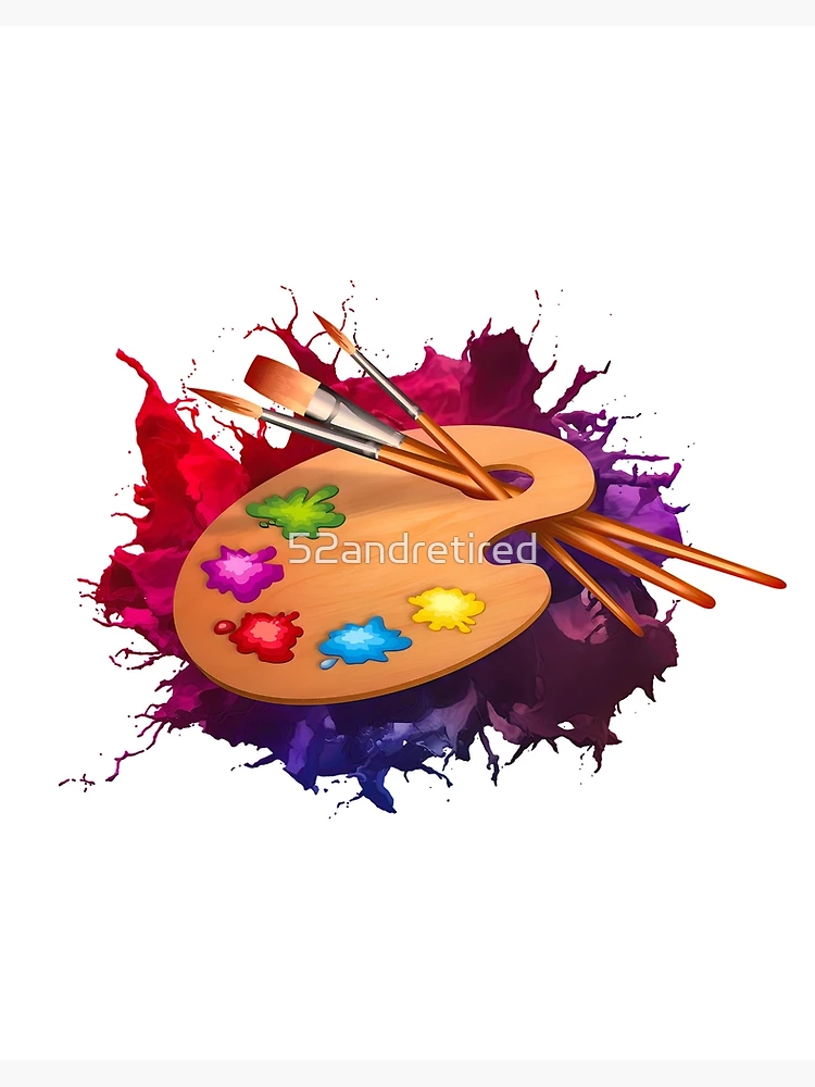 Artist Paint Palette And Brushes Art Poster for Sale by Studio520