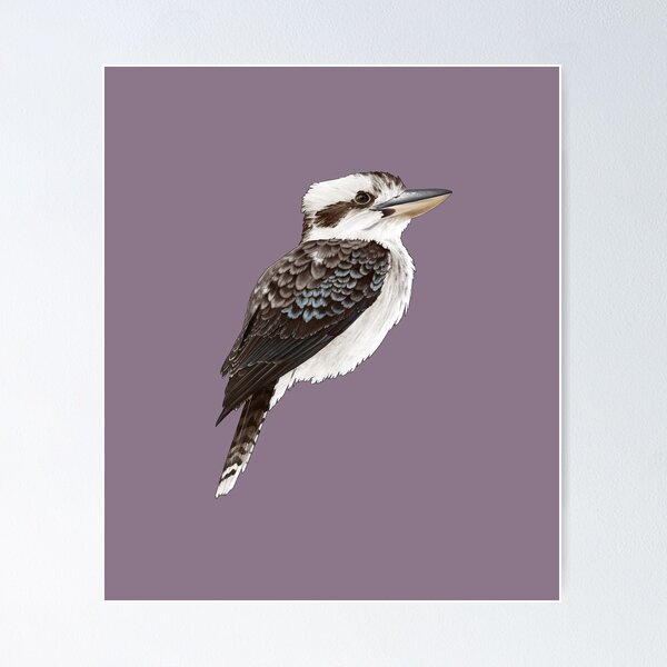 Item preview, Kookaburra on purple designed and sold by Moana Matron Designs.