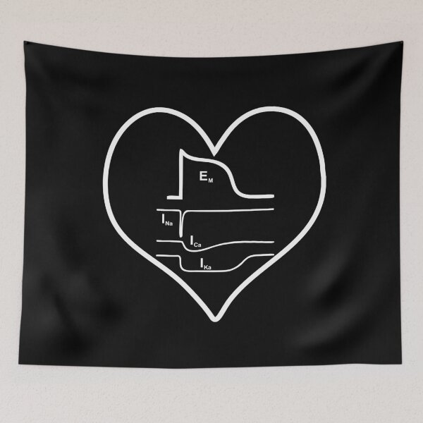 Item preview, Action potential - Heart, white designed and sold by RosArt100.