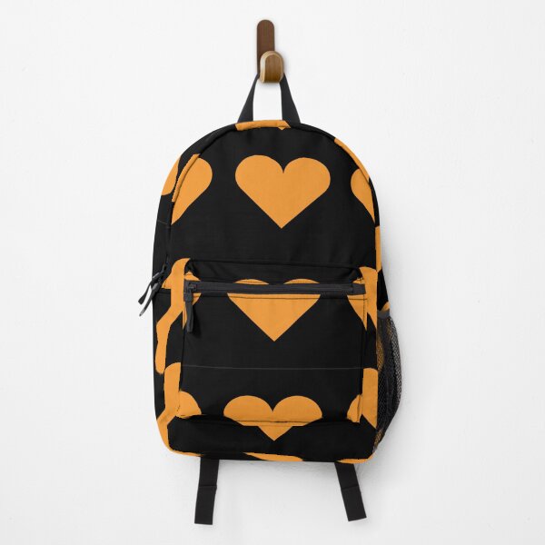 Item preview, Large ORANGE and BLACK LOVE HEARTS designed and sold by RachelMacht.