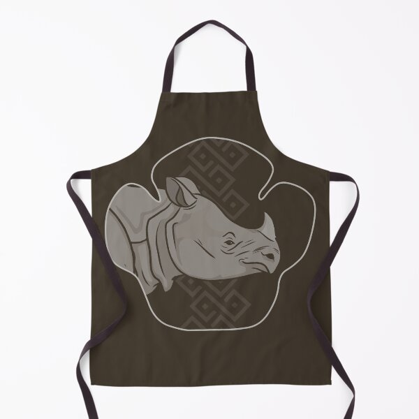 Item preview, Rhino Footprint Portrait - Javan Rhino designed and sold by ArtByBreah.