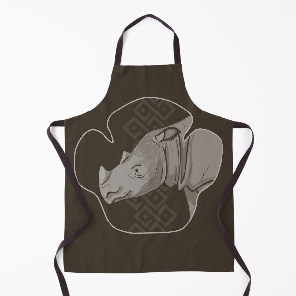 Item preview, Rhino Footprint Portrait - Sumatran Rhino designed and sold by ArtByBreah.