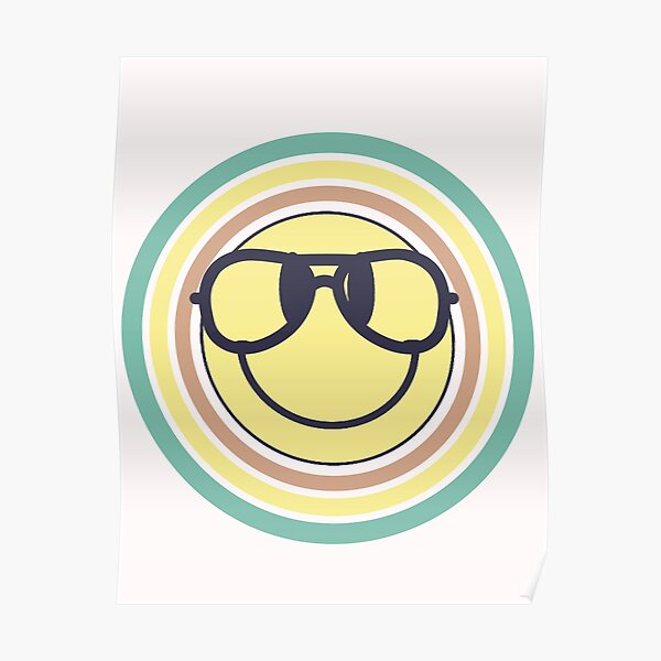 Poster Nerd Mit Brille Emoji Redbubble
