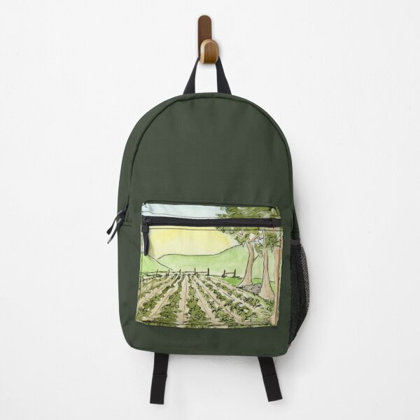 Item preview, Field in Summer Watercolor and Pen Landscape designed and sold by LadyKatieP.