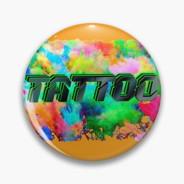 Item preview, Lettering tattoo in bright colors designed and sold by Iuliia Nerd.
