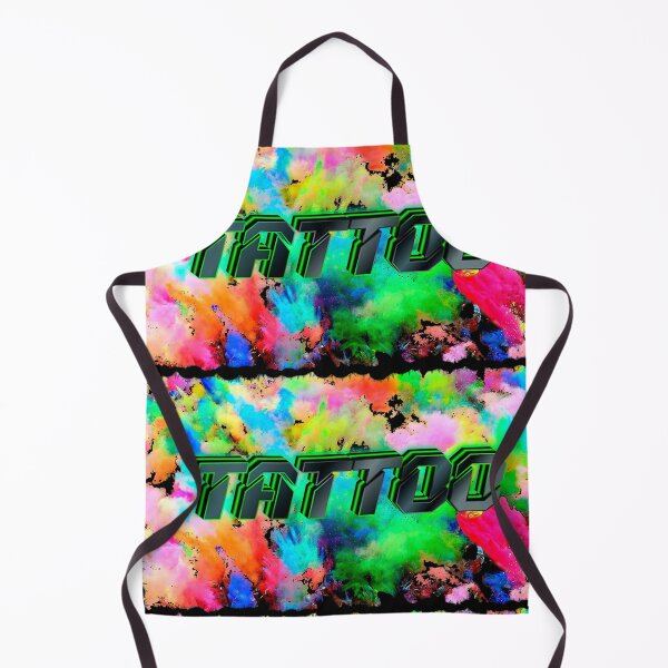 Item preview, Lettering tattoo in bright colors designed and sold by Iuliia Nerd.