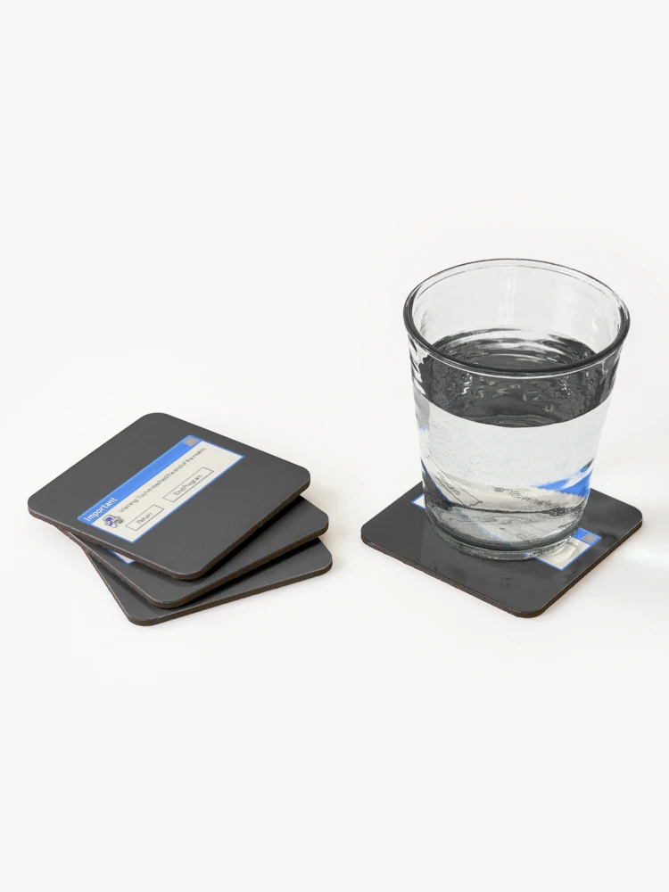 Thumbnail 2 of 5, Coasters (Set of 4), Error Message: Matrix designed and sold by KazsStickerShop.