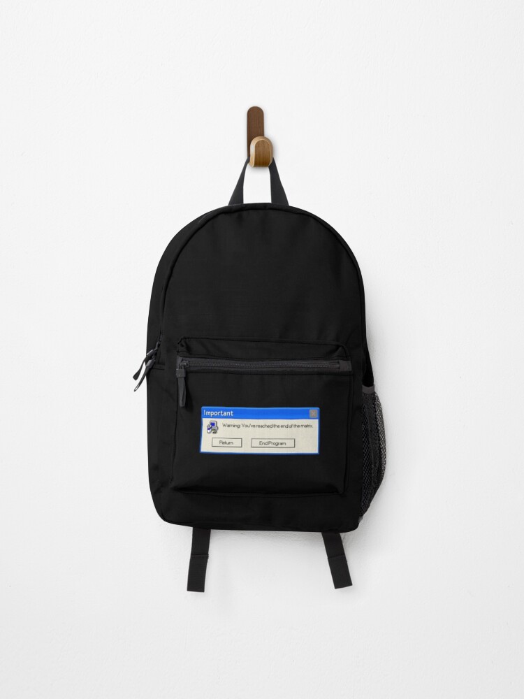 Thumbnail 1 of 3, Backpack,  Error Message: Matrix designed and sold by KazsStickerShop.