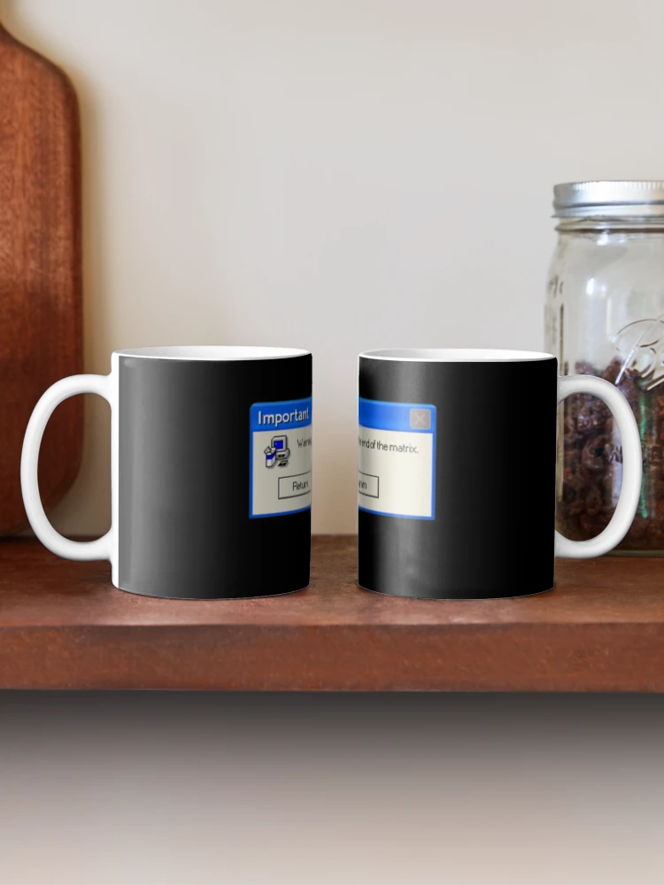 Thumbnail 2 of 6, Coffee Mug, Error Message: Matrix designed and sold by KazsStickerShop.