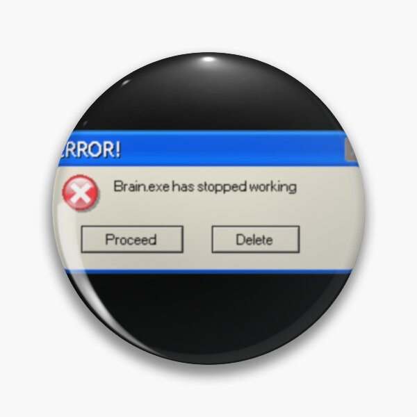 Item preview, Error Message: Brain designed and sold by KazsStickerShop.
