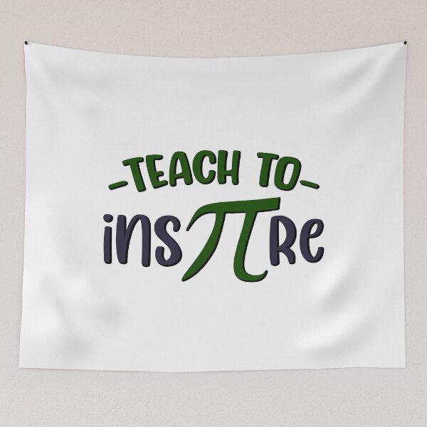 Item preview, Teach To Inspire, Math Teacher Gift designed and sold by FuntasticDez.
