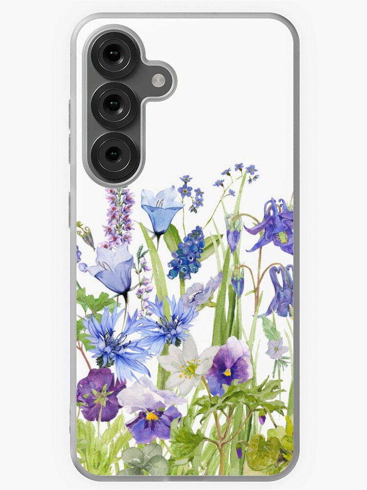 Aperçu 1 sur 4. Coque Samsung Galaxy avec l'œuvre Jardin botanique scandinave Wildflower Summer Meadow créée et vendue par UtArt.