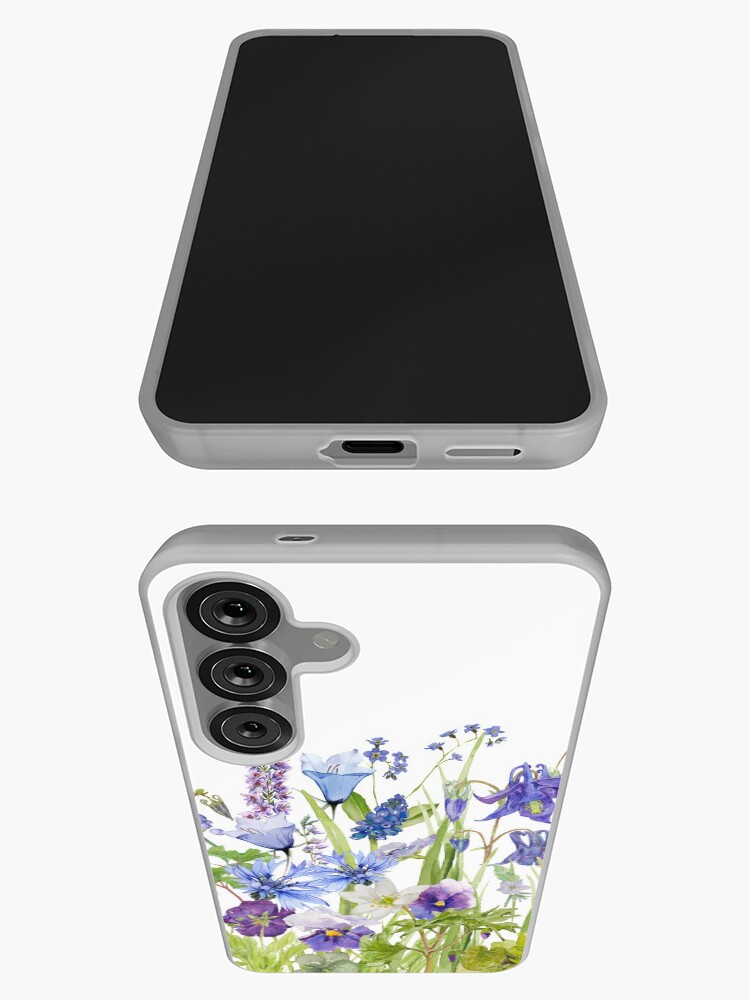 Aperçu 3 sur 4. Coque Samsung Galaxy avec l'œuvre Jardin botanique scandinave Wildflower Summer Meadow créée et vendue par UtArt.