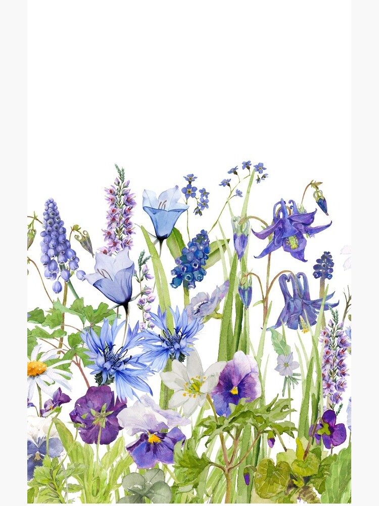 Aperçu 4 sur 4. Coque Samsung Galaxy avec l'œuvre Jardin botanique scandinave Wildflower Summer Meadow créée et vendue par UtArt.