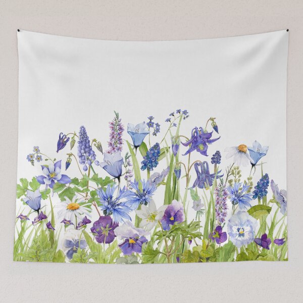 Item preview, Scandinavian Wildflower Summer Meadow Botanical Garden designed and sold by UtArt.