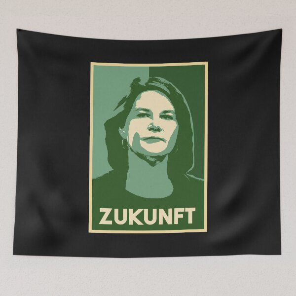 Item preview, Baerbock Grüne Kanzlerin 2021 Bundeskanzlerin Bundestagswahl Zukunft 2 designed and sold by TheAplus.