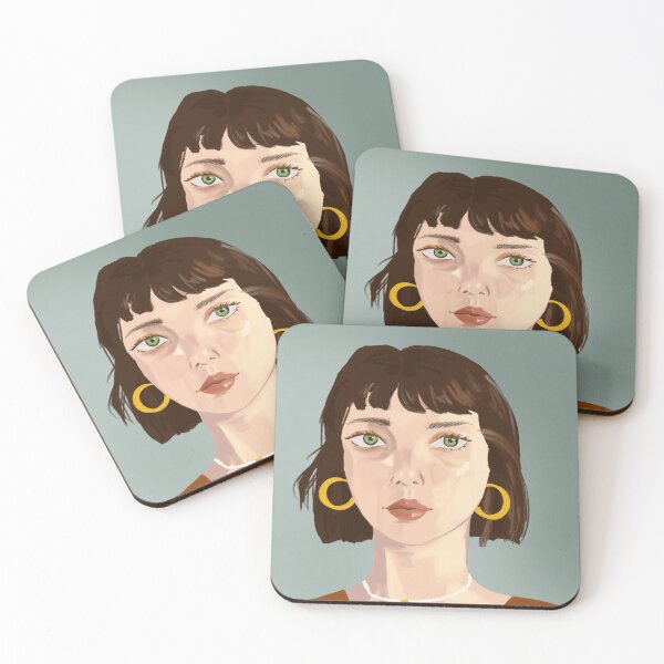 Item preview, female portrait five designed and sold by lydialind.