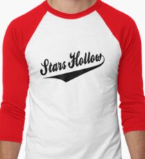 Stars Hollow - Retro Baseball Style, Black Font Men's Baseball ¾ T-Shirt