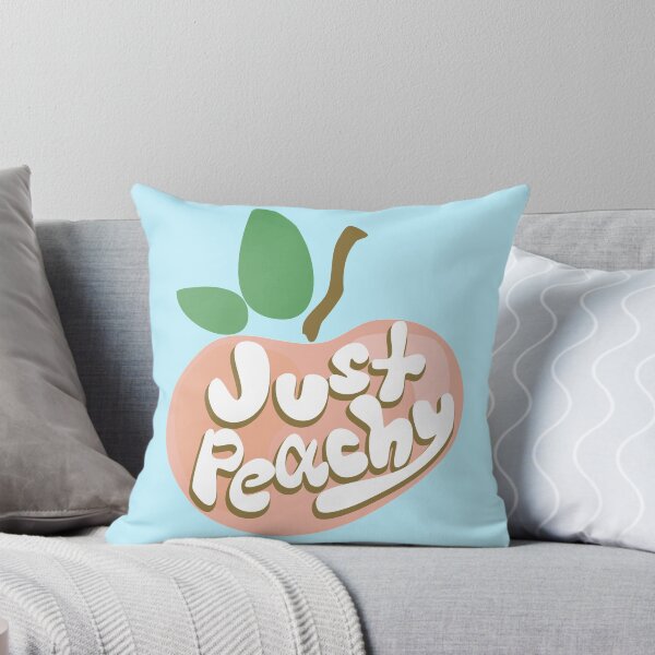 Item preview, Just Peachy Funny Fruit Pun designed and sold by Punderstandable.