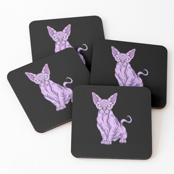 Item preview, Pastel Goth Sphynx Cat Breeders - Kitty Vaporwave designed and sold by PinkyTree.
