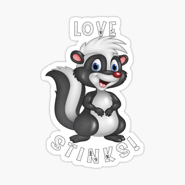 NEW Mini Canvas Tote Bag- Love Stinks Skunk Embroidery