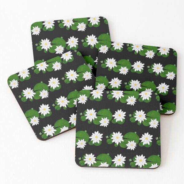 Item preview, White Water Lily Pattern - Large designed and sold by HighwaterArt.