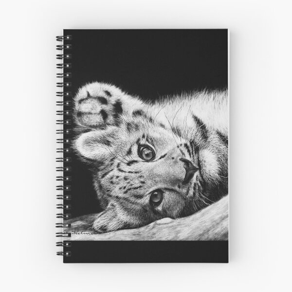 Item preview, Snow Leopard Black and White Art designed and sold by MHScratchboard.