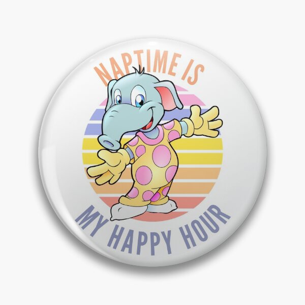 Item preview, Naptime is my happy hour / cute elephant in pajamas in pastels designed and sold by portrait4you.