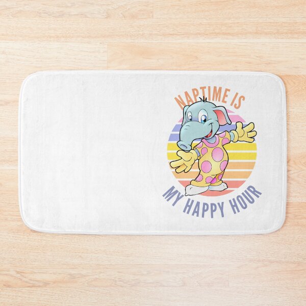 Item preview, Naptime is my happy hour / cute elephant in pajamas in pastels designed and sold by portrait4you.