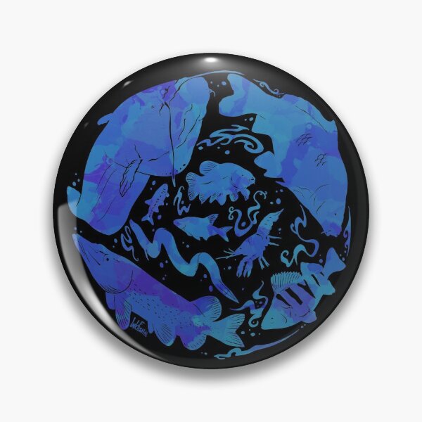 Item preview, Freshwater fish blue designed and sold by InkFish Art.