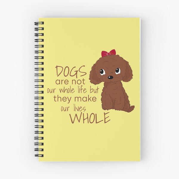 Item preview, Cute Red Toy Poodle Apricot Toy Poodle Dogs Are Not Our Whole Life But They Make Our Lives Whole designed and sold by Cat N' Doodles.