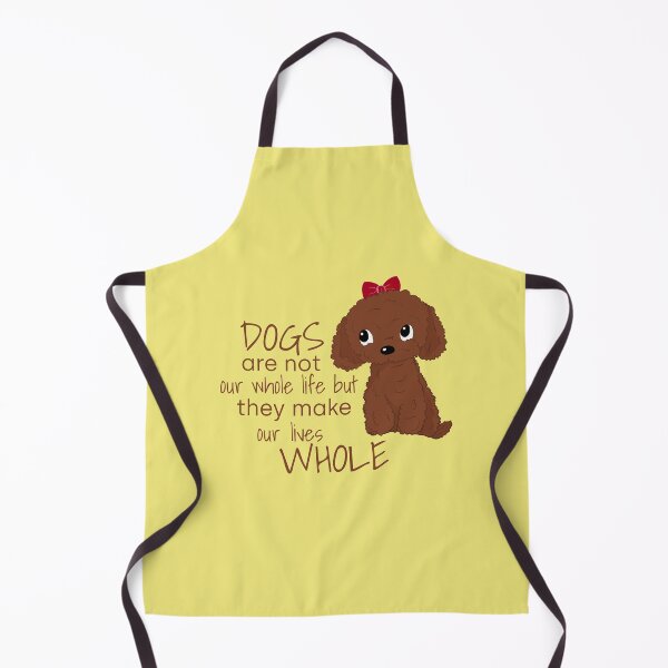 Item preview, Cute Red Toy Poodle Apricot Toy Poodle Dogs Are Not Our Whole Life But They Make Our Lives Whole designed and sold by Cat N' Doodles.