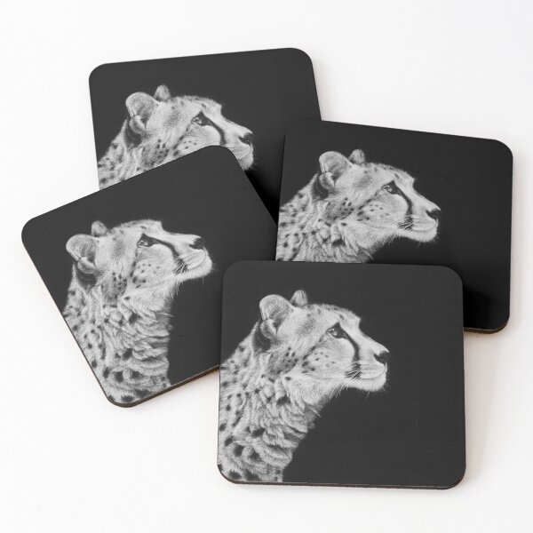Item preview, Cheetah Black and White Art designed and sold by MHScratchboard.