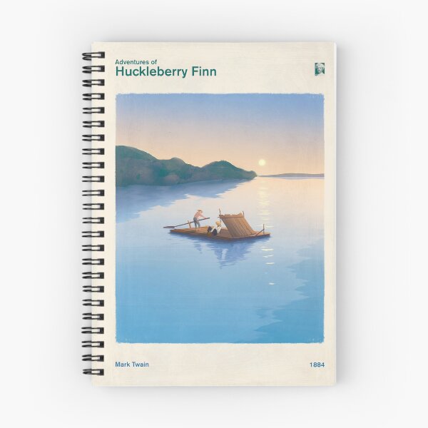 Item preview, Huckleberry Finn, Mark Twain Literary Art for Book Lovers, Readers and Writers designed and sold by RedHillPrints.