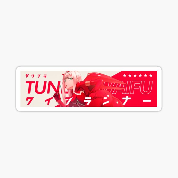 Zero Two Tuned Waifu Sticker