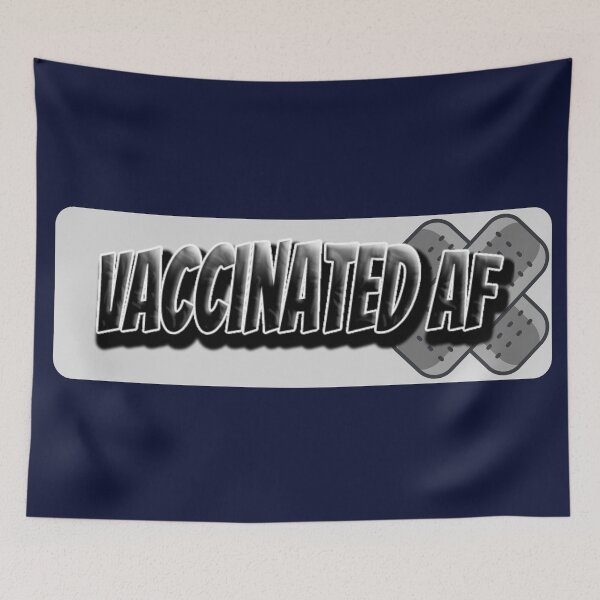 Item preview, Vaccinated AF, Bandage style designed and sold by Yellowsprint.
