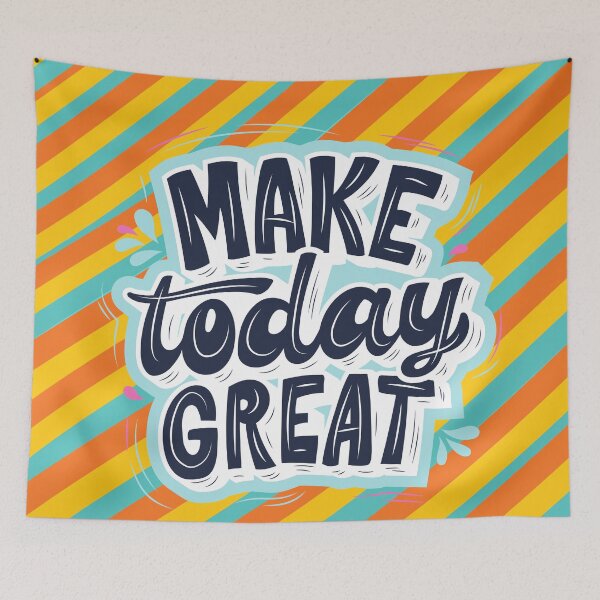 Item preview, Make today Great motivational design designed and sold by Merry Jamshaid.