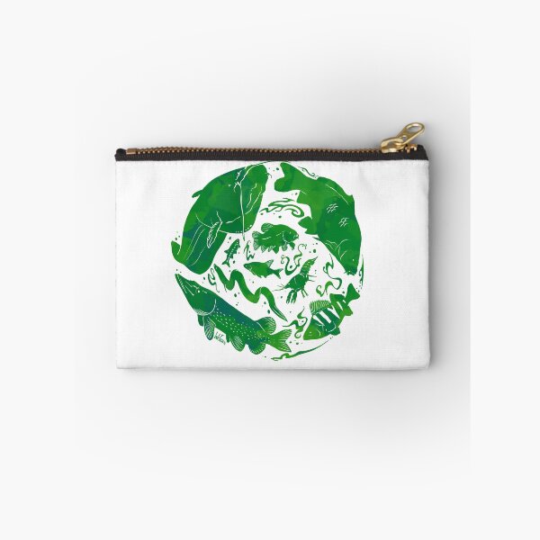 Item preview, Green freshwater fish designed and sold by InkFish Art.