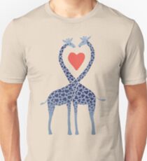 Giraffes in Love - A Valentine's Day Illustration Unisex T-Shirt