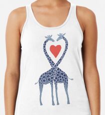 Giraffen in der Liebe - eine Valentinstag-Illustration Tanktop für Frauen