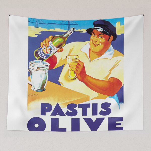 Item preview, Vintage pub - Olive pastis designed and sold by SuperNanais.