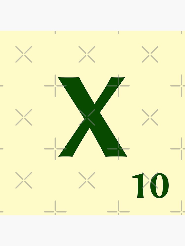 Imagen 5 de 5, Posavasos (lote de 4) con la obra Fitxa de Scrabble de la X de 10 punts, diseñada y vendida por fgrdisseny.