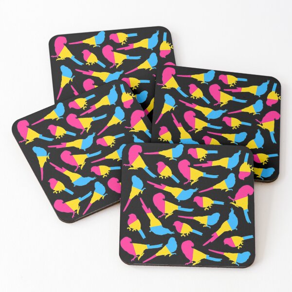 Item preview, Pan Bird Silhouette Pattern  designed and sold by AdoraBirdArt.