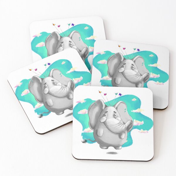 Item preview, Funny flying elephant  designed and sold by GhadeerNemer.