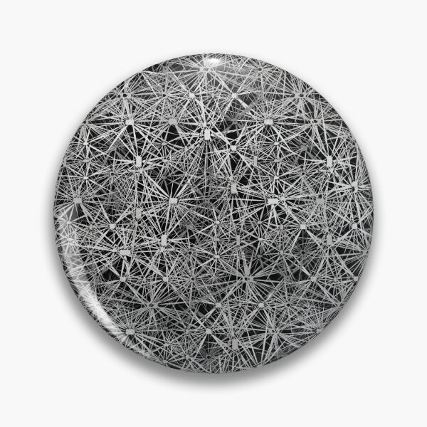 Item preview, Geometric, Pattern, Shapes, Lines, Modern,  Abstract, Art, Meshwork - Gray on Black designed and sold by LucidLounger.