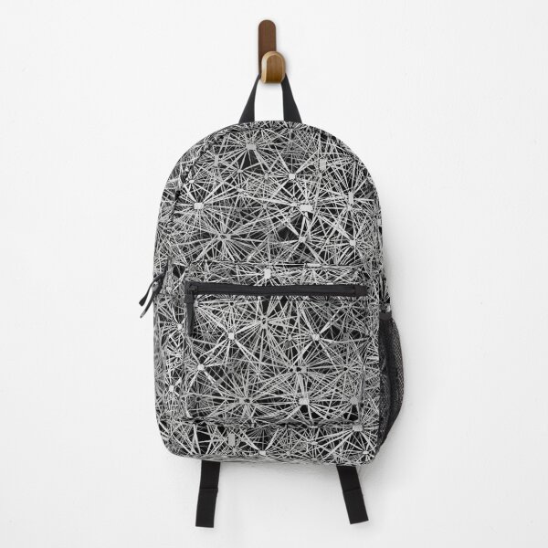 Item preview, Geometric, Pattern, Shapes, Lines, Modern, Abstract, Art, Meshwork - Gray on Black designed and sold by LucidLounger.
