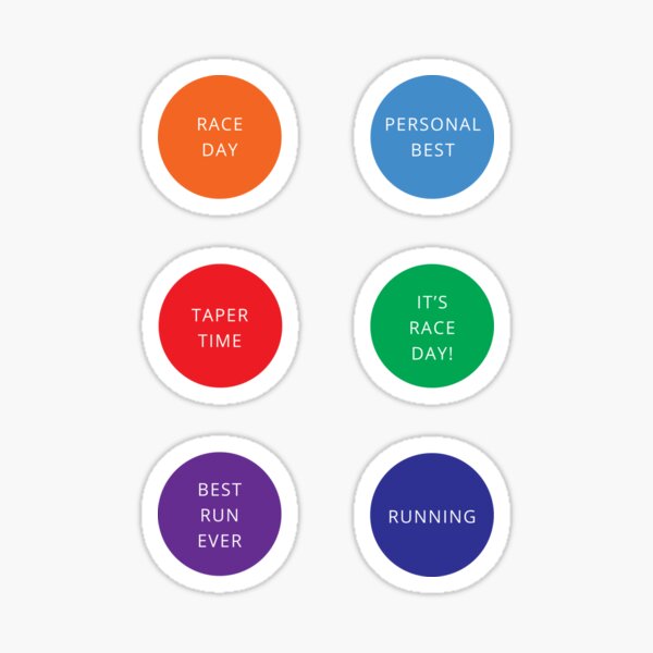 Running calendar / training diary / planner Sticker