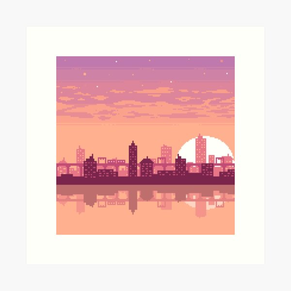 Sunset on the City Art Print