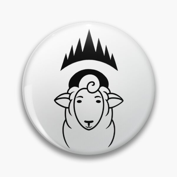Item preview, All the King’s Sheep Official Logo —black & white designed and sold by Sophia Frederick.